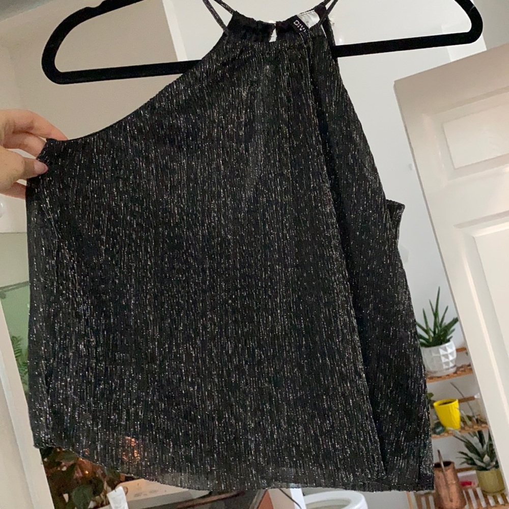 Black sparkly top